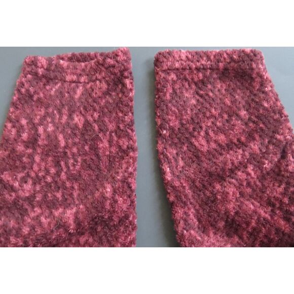 Stan Herman Burgundy Fleece Full zip sweater  Medium  EUC - Picture 5 of 9